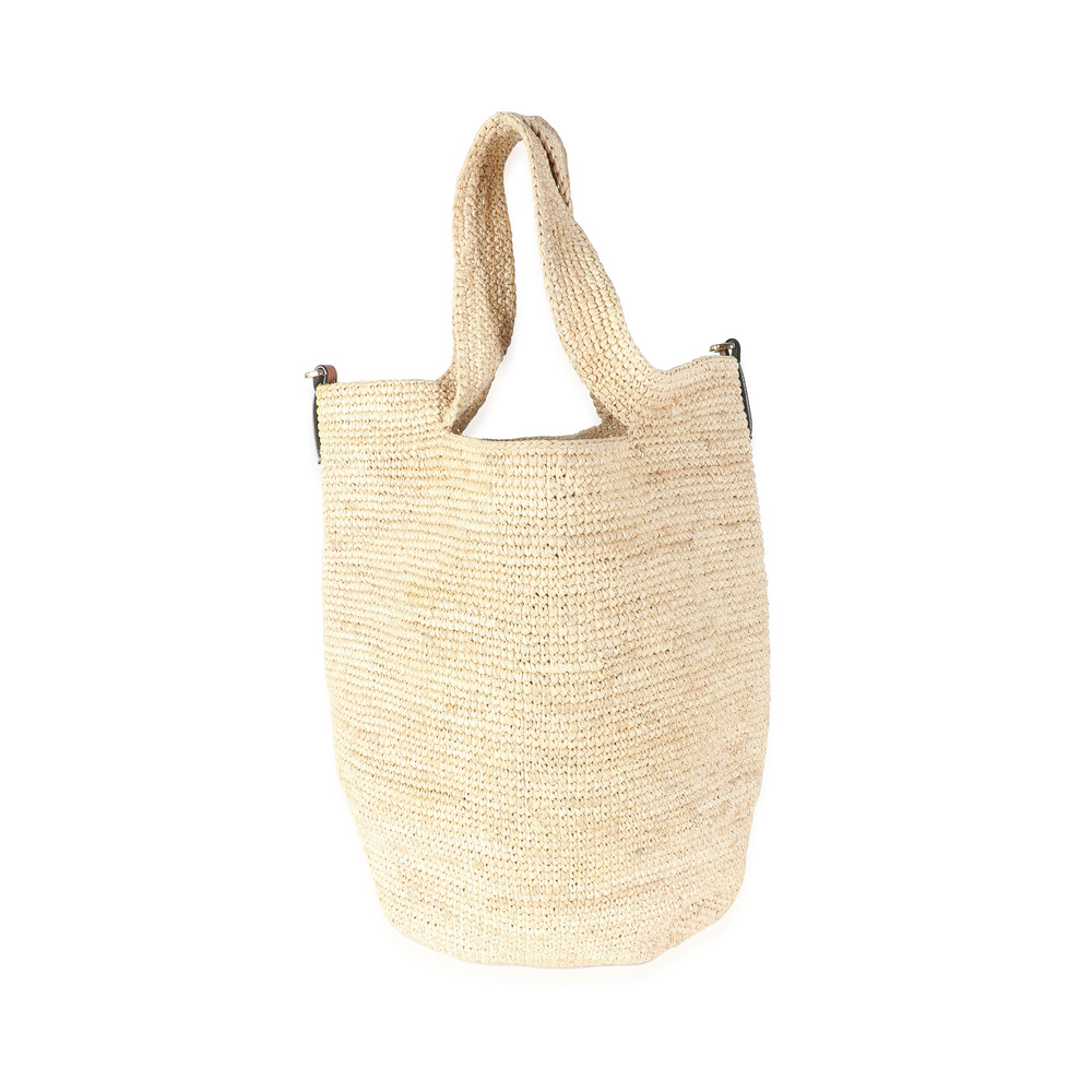 Loewe Natural Tan Raffia Mini Slit Bag - Picture 2 of 6